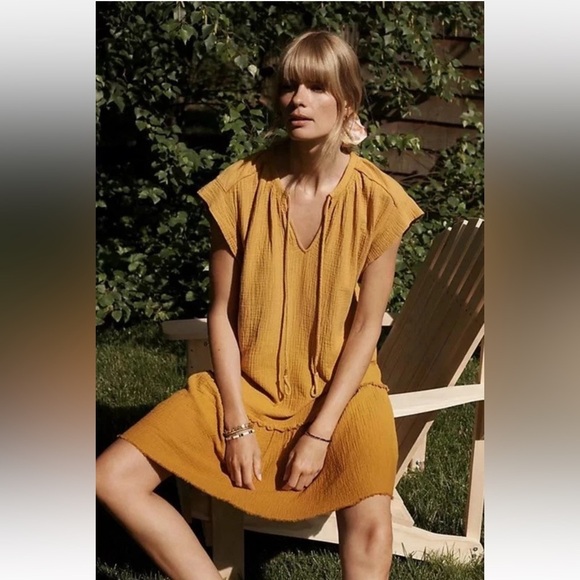 Anthropologie Saturday Sunday Lydia Ombré Gauze Tunic Dress Womens Small (468) - Picture 1 of 7